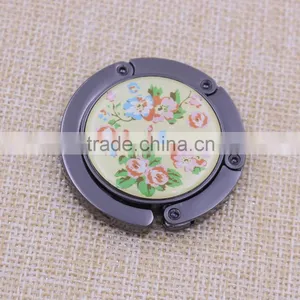 Foldable Metal Purse Hanger/round Purse Hook With Logo Wholesale thumbnail-5