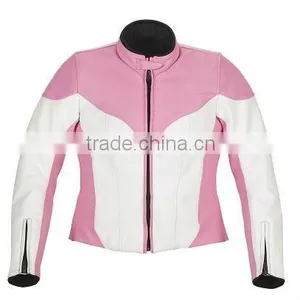 Ladies Leather Motorbike Jacket thumbnail-1