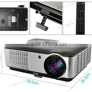 1080P Video Projector 1280*800 4200 Lumens HD Home Theater Multimedia LCD Projector HDMI USB TV DVD WII thumbnail-2