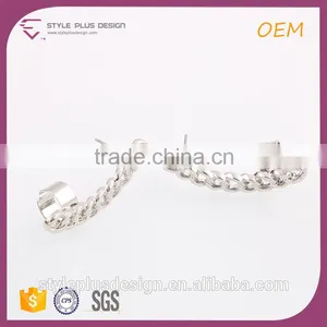 E73189K04 Latest Artificial Cheap Model Fashion Earrings Made In China Rounding Unisex Gender Spiral Earring thumbnail-1