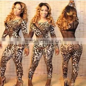 Marvelous Gorgeous Splendid and Posh Leopard Bandage Jumpsuit thumbnail-1