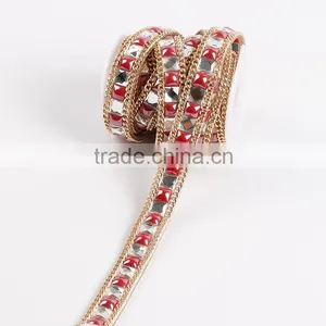 Hot Fix Adhesive Rhinestone Tape Hot Fix Black Diamond Chain thumbnail-2