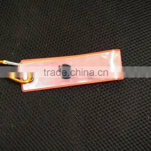 Promotion Gifts Custom Shaped Hanging Decorations Reflector Reflective Light Soft PVC Keychain With Carabiner thumbnail-1