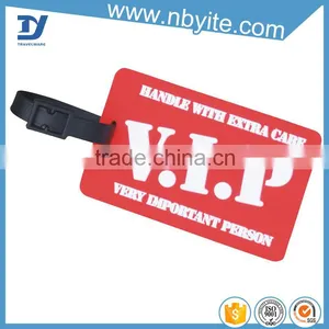 Factory Supply Bulk Soft Pvc Luggage Tag Plastic Luggage Tag thumbnail-1