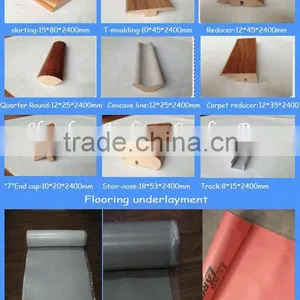18mm Light Dark Color Laminate Flooring Stair Treads thumbnail-1