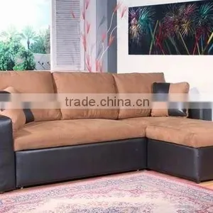 Chocolate Microfiber & PVC Sectional Sofa Set With Storage C2003 thumbnail-1
