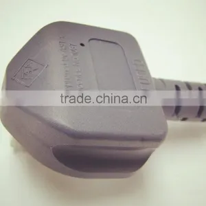 SASO Standard 3pin 3-13A/ 250V Power Cord Non-rewireable Electrical Plug thumbnail-1