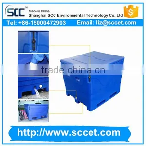 1000liter Rotomolded Plastic Fish Insulation Box, SCC Fish Container for Sale thumbnail-3