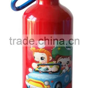Aluminum Sports Water Bottle With Carabiner thumbnail-1