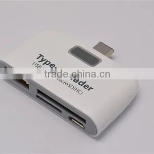 USB 3.1 Type C OTG USB TF SD MMC Micro USB Charging Card Reader COMBO HUB Adapter Support Phone and PC thumbnail-2