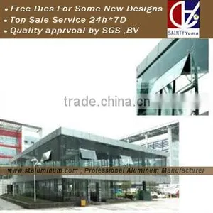 Aluminum Curtain Wall Profile With Invisible Frame thumbnail-2