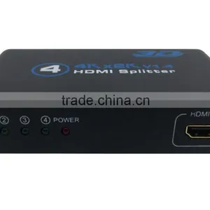 1x4 HD MI 2.0 Splitter 4K 1080P 4 Port H DMI Splitter 1 in 4 0ut Audio Video Converter Support HDCP 3D With 5V Power Adpter thumbnail-5