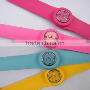 Fashion Rainbow Silicone Slap Sport Quartz Watch For Gifts With Size Customized thumbnail-5
