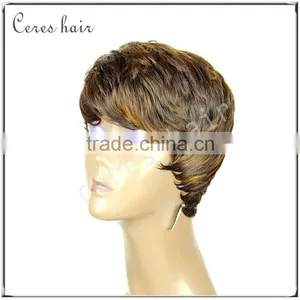 Short Bob Wigs for Black Women High Resistant Japanese Fiber Synthetic Hair Wig F Color Ombre 4/30 thumbnail-3