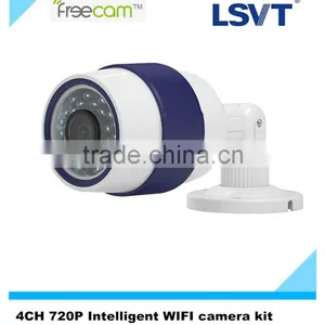 4 Channel 720P Smart Wifi Camera Kit, 4xC260 Camera With SD Card+ 4ch CMS Software (no Need NVR), With Intelligent Analysis. thumbnail-6