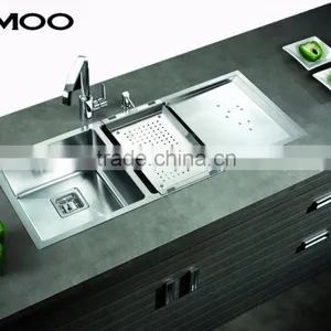 JOMOO Best Stainless Steel Double Bowl Kitchen Sink With Cutting Board Hot Sales Kitchen Sink thumbnail-1