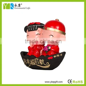 2016 3D Shape Carved Resin Cute Intresting Wedding Couple Decoration,valentine's Day Gifts thumbnail-3