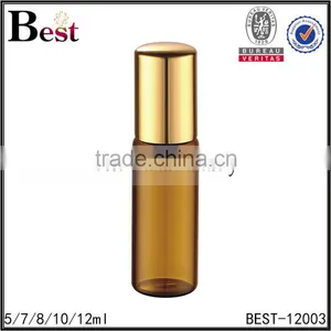 8ml Amber Essential Oil Glass Bottles, 304 Metel Rolloer thumbnail-4