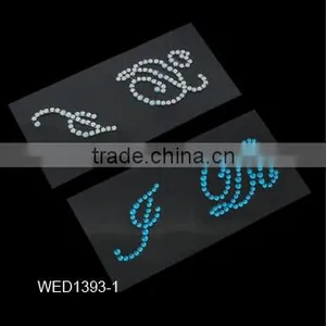Acrylic Rhinestone Wedding Shoe Stickers I DO Sticker for Shoe,I DO Shoe Sticker,high Quality Rhinestone Wedding Stickers thumbnail-2