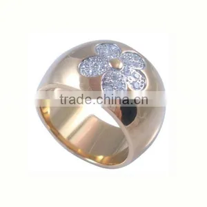 Round Flower Design Rose Gold Stainless Steel China Jewelry Wholesale Custom Jewelry Wholesalers in China Made in China Jewelry thumbnail-1