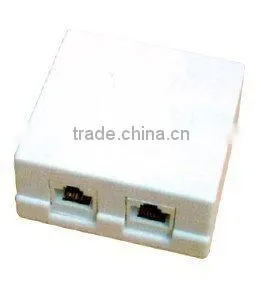 Cat.5e Surface Mount Dual Port Box thumbnail-1