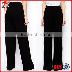 Plain High Waist Wide Leg Pants Women Jogger Pants thumbnail-1
