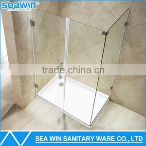 Freestanding Bathroom Frame Less Portable Complete Clear 10mm Tempered Glass Corner Shower Enclosure Sex Shower Room Furniture thumbnail-2