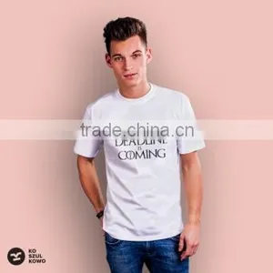 2016 Women Tee Shirt Men T-shirt Print Logo Slogan Screen Printing Transfer DTG OEM Service thumbnail-2