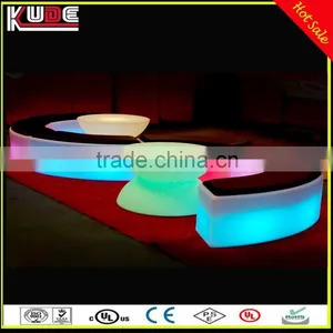 Popular Bar Stylish Rechargeable Plastic LED Bar Stool With Cusion thumbnail-5