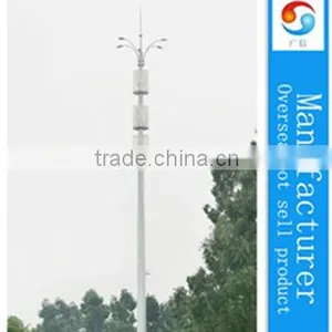 45m HDG China Mobile Monopole Steel Antenna Tower thumbnail-1