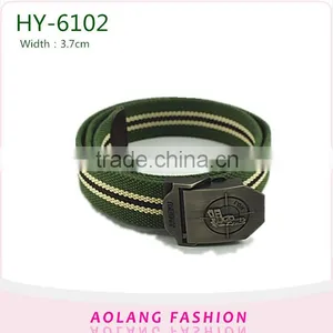 Multicolor Stripe Fashion Polyester Webbing Belt thumbnail-1