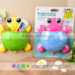 HOT Lovely Tortoise Toothbrush Wall Suction Bathroom Sucker Holder / New Study Knife Pen Sucker Holder thumbnail-2