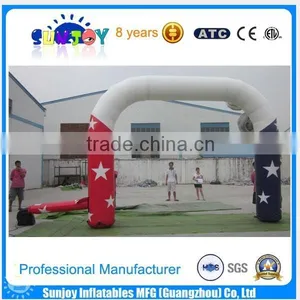 Customized Made With Your Logo Advertising Inflatable Finishing Line Arch thumbnail-3