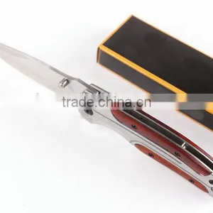 OEM Pocket Knife Rosewood With 440C Blade thumbnail-4