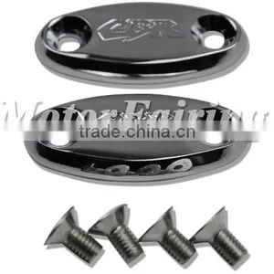 Mirror Base Plates for Honda CBR 600 F4 F4i 900 RR 929 954 1000RR MT222-008 Chrome thumbnail-1