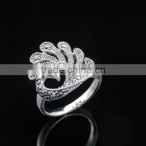 2015 Latest Design Women Enagement Crystal Diamond Ring for Sale thumbnail-5