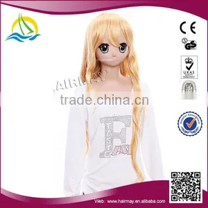Factory Price Japanese Synthetic Yellow Anime Wig thumbnail-1
