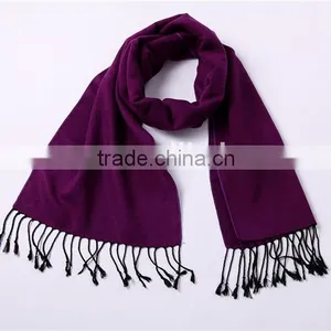 Hot Selling Fashion Plain Viscose Scarf Solid Color D800-112 thumbnail-2