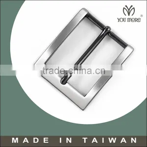 Pressing Zinc Alloy Fashion Famous Brand Logo 40mm Blue Belt Buckle thumbnail-1