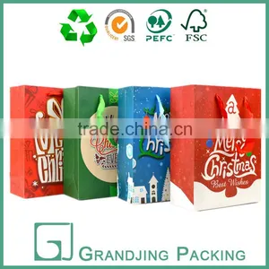 Custom Promotion High Quality Christmas Gift Paper Bag thumbnail-1