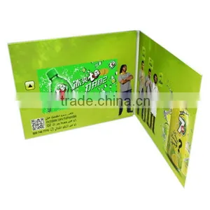 Green Style 4.3" Green Video Gift Item /Invitational LCD Video Greeting Card/Video Brochure thumbnail-1