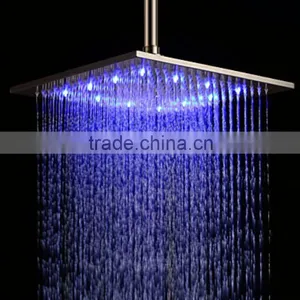 New Style Bathroom Brushed Led Head Shower Head 0636 thumbnail-1