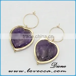 Korean Women Jewelry DIY Elegant Stones Crystal Jewelry Earrings 2016 thumbnail-1