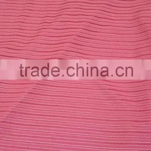 Wept Knit Polyester Cotton Shiny Stripe CVC Fabric, Jersey Fabric thumbnail-1