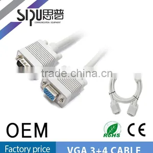 SIPU High Speed Vga 3+4 Cable for Computer Best Price M/M Vga Cable Wholesale Cable Vga to Vga thumbnail-2