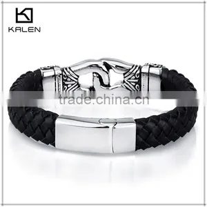 2014 Newest Handmade Fashion Blank Leather Bracelets thumbnail-1