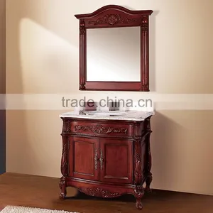 WTS22000 Mirrored Cabinets Type and Modern Style Modern Red Bathroom Cabinet thumbnail-5