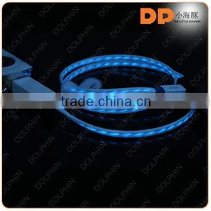 Good Quality Micro Usb Cable Car Charger EL/led Flowing Usb Cable for Mobile Phone thumbnail-1