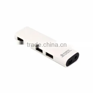 2016 Blue Waving Portable 4 Ports Rectangle USB 2.0 Hub thumbnail-2