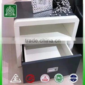 With Drawers Leather Side Tables/modern Nightstand Bedside Table thumbnail-1